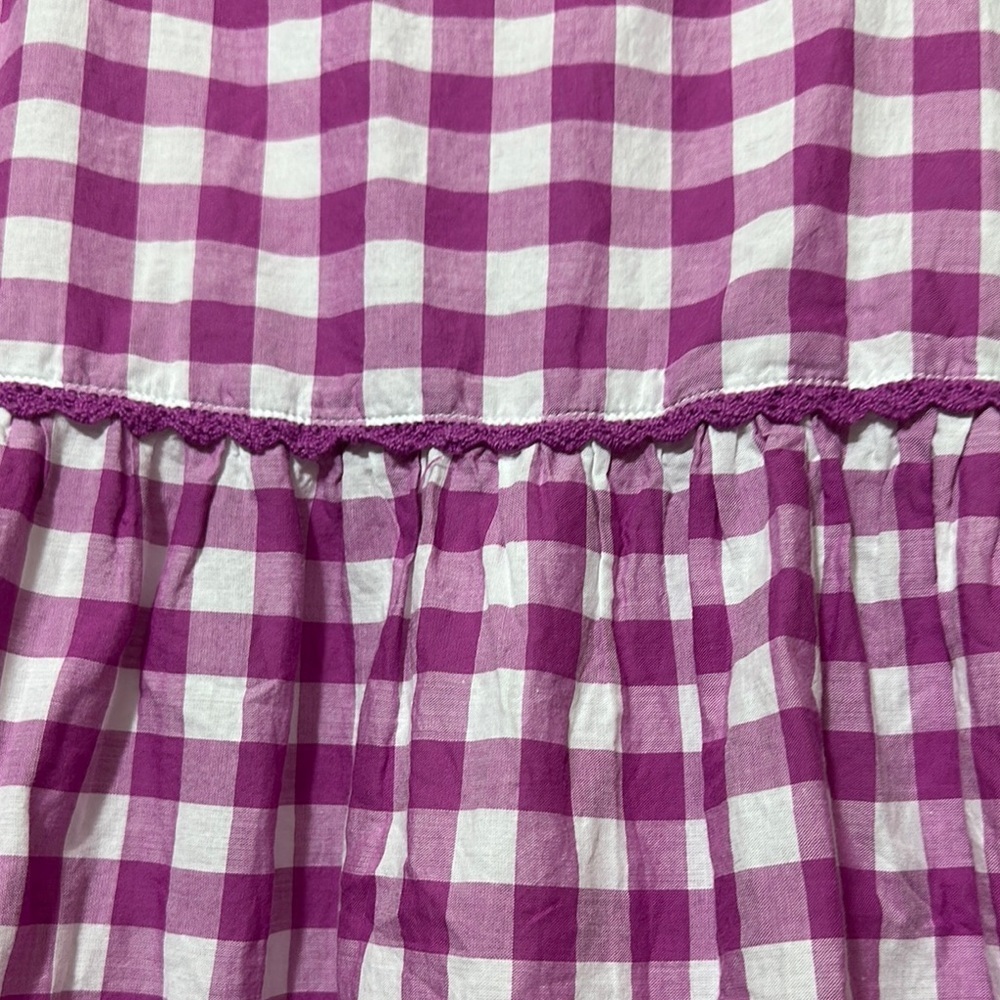 Janie and Jack Purple White Tiered Casual Sundress - Picture 5 of 10